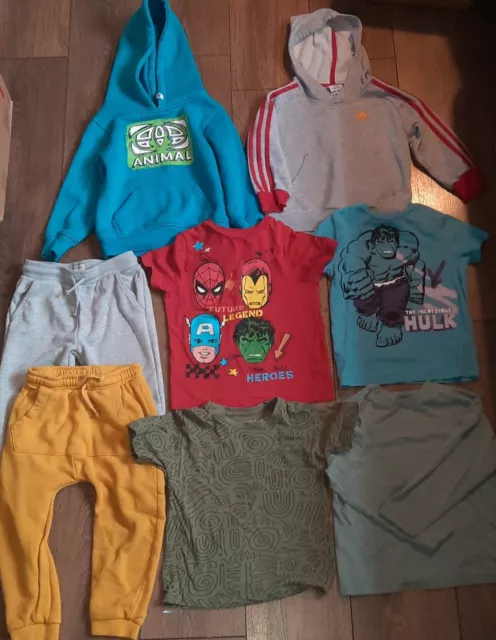 boys age 3-4 bundle Adidas Animal George Hoodie Top Joggers