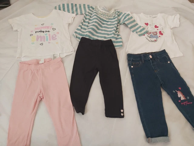 Enorme pacchetto di vestiti per bambine 9-12 mesi 40 articoli inc NEXT, zara, m&s #3 2