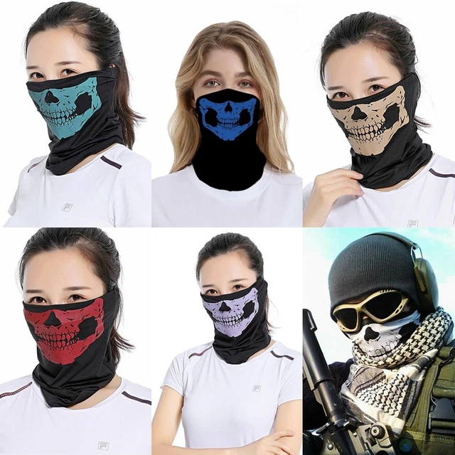 Bandana Multifunktionstuch Totenkopf Schädel Ski Maske Motorrad Biker Sturmhaube