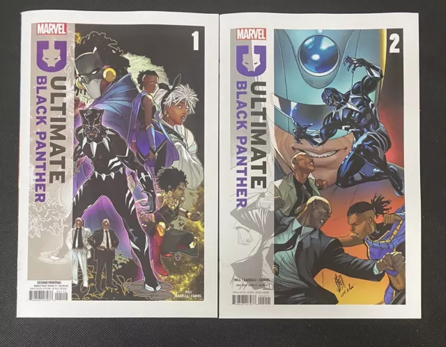 ULTIMATE BLACK PANTHER #1 2nd print & #2 1st print (Marvel 2024) 2 book lot * NM