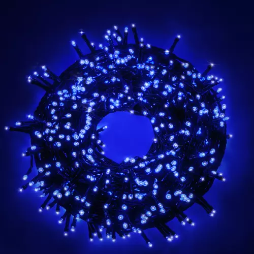 Cadena 9M Serie 180 Luces Para LED Azul Árbol de Navidad Con Juegos Exterior