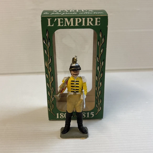 Figurine Starlux - Trompette 2e Rgt Chevau-Légers Lancier Garde - 1/32 (60mm) - Boîte