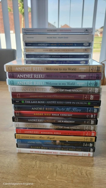 HUGE ANDRE RIEU DVD + CD Bundle 27 Discs World Christmas Dublin Movies ...