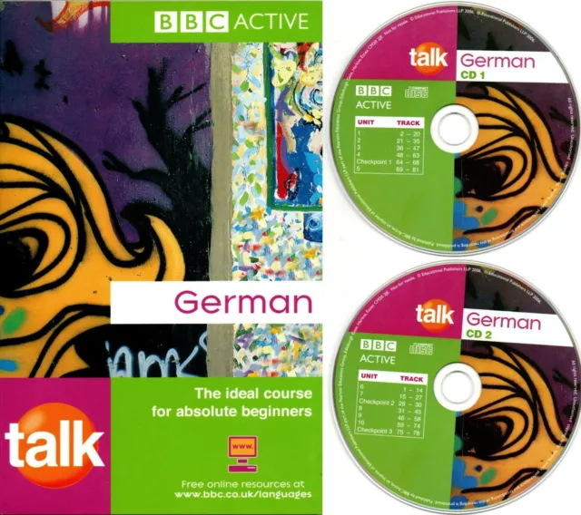 BBC Active Talk German Course Book And 2 CD's Basic Course for Beginners Learn