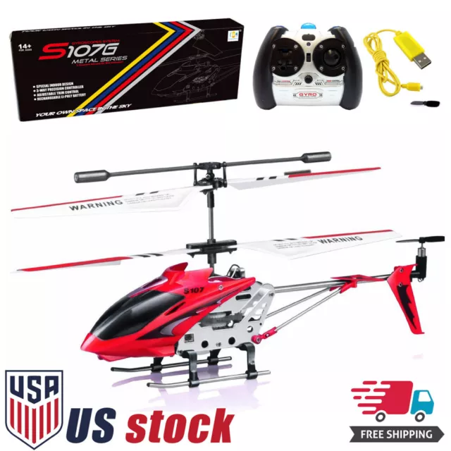 Syma S107G 3 Channel Flashing LED Mini Remote Control RC Helicopter Gyro Gifts