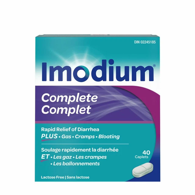IMODIUM COMPLETE ANTIDIARRHEAL and Gas Relief Tablets, 40 Count FROM