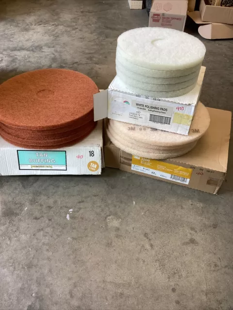Fourteen Buffing Polishing Burnish Floor Pads 13”-17”-18” 61500112307