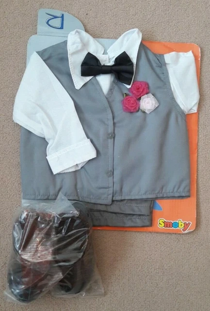 * NEW* Smoby Roby Robbie Rosie Roxanne Paige Boy Smart Suit Toddler Doll Outfit