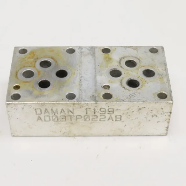 Daman AD03TP022AB Aluminum Tapping Plate D03 2 Station