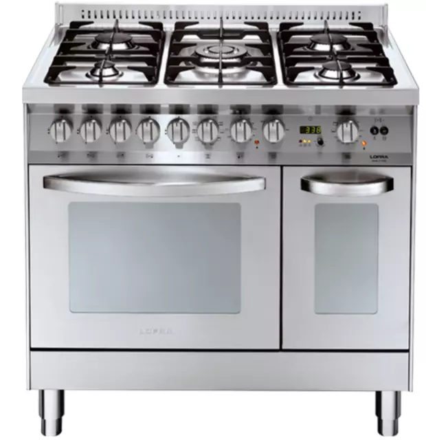 Lofra Pd96Mfe/Ci Cucina Inox 90X60 Forno Elettrico Multifunzione 4 Bruciatori