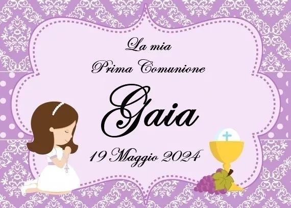 Bigliettini Fai Da Te Prima Comunione Clipart