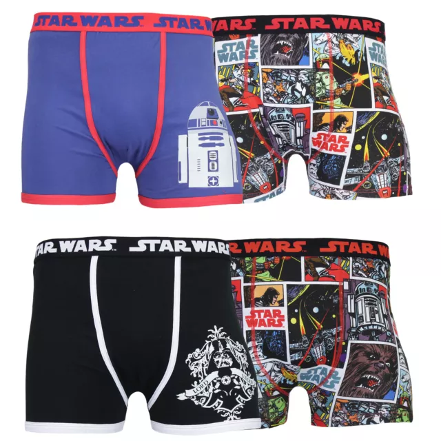 STAR WARS Boxershorts Trunk Unterhose Unterwäsche R2-D2 Darth Vader S M L XL 2XL