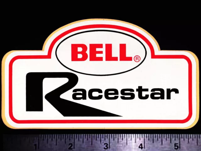 BELL HELMETS Racestar - Original Vintage 1970’s 80's Racing Decal/Sticker MX