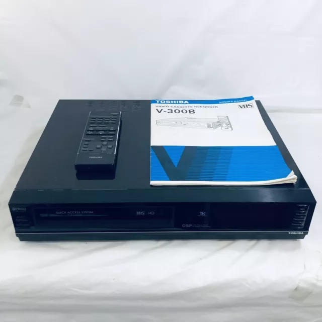 REPRODUCTOR VHS VCR de 3 cabezales Toshiba V300B en negro - para piezas que  no funcionan EUR 20,64 - PicClick ES