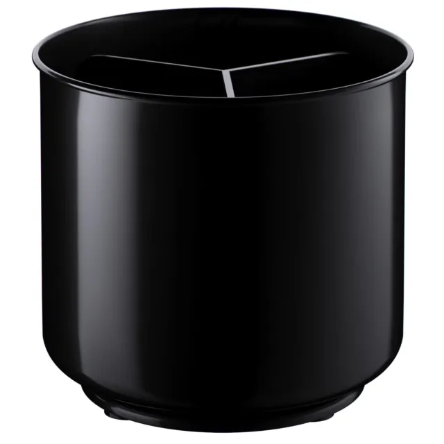 Extra Large And Sturdy Rotating Black Utensil Holder Caddy With No-Tip Weighted