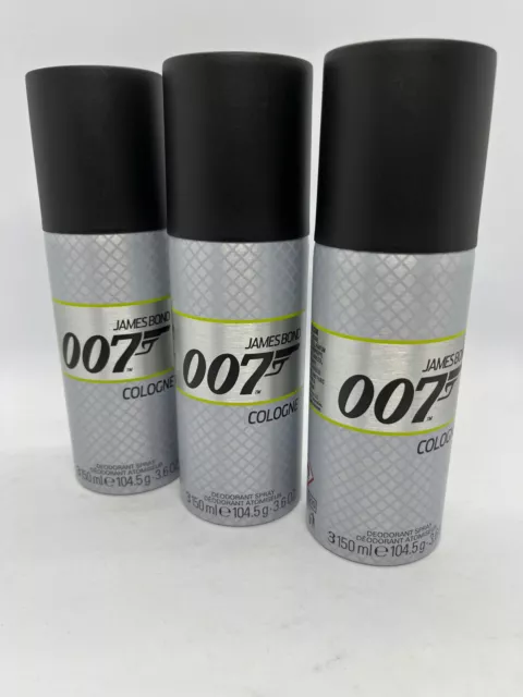 (111,09€/1 Liter) James Bond 007 pour Homme 3 x 150 ml Deo Deodorant Bodyspray