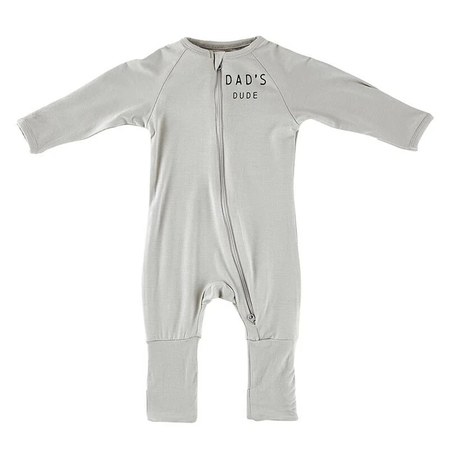 Dad's Dude Romper Baby Boy Girl Kids Jumpsuit Bodysuit Clothes Outfit - 2 Pack