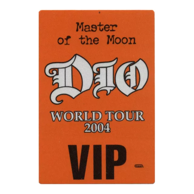 Dio 2004 Master of the Moon concert tour VIP Backstage Pass