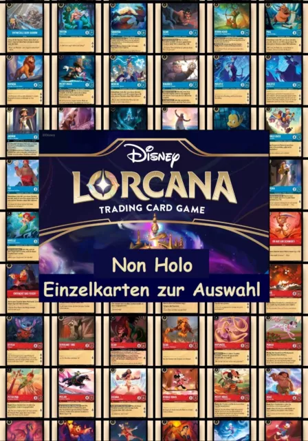 Disney Lorcana : Das erste Kapitel Einzelkarten zur Auswahl Deutsch