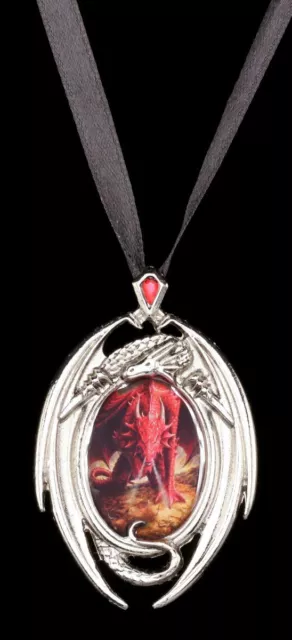 Collar Con Dragón - Dragons Lair - Anne Stokes Medallón Cadena Colgante