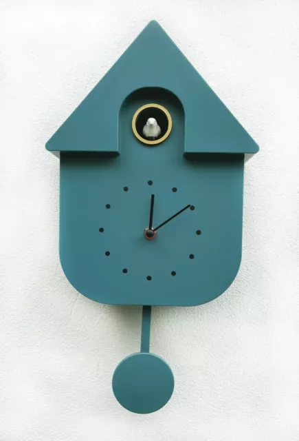 Cuckoo Clock Wall Clock Modern Chalet-Style with bird tweeting sound 4 colours