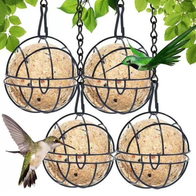 de suspension en métal Jardin extérieur Boule de graisse Mangeoire pour oiseaux