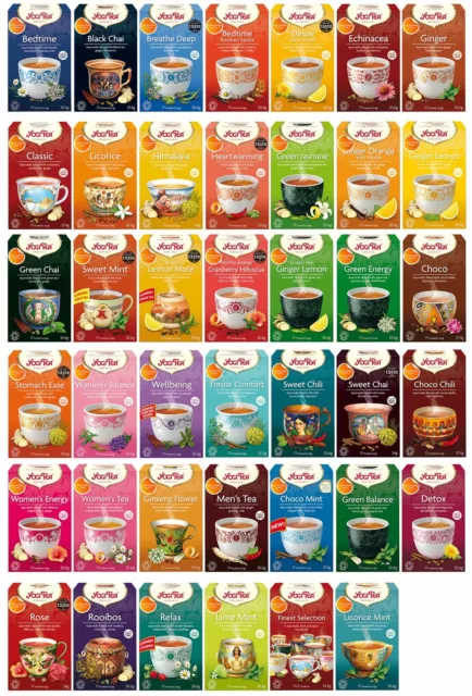 Yogi Ayurvedic Herbal Organic Teas Tea Sachets - Choose From 39 Varieties