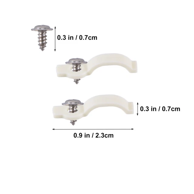 Levemolo Plastic Light Bar Fixing Clips 200 Pack Mounting Bracket Clip For Led Strip Lights