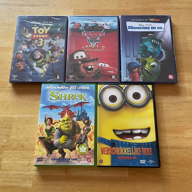DUTCH DVD ANIMATION Imports Lot - Toy Story, Monsters Inc, Shrek ...