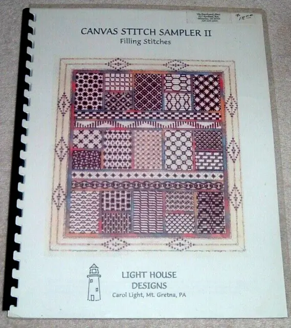 Canvas Stitch Sampler II by Lighthouse Designs Needlepoint Pattern Book ~ WA
