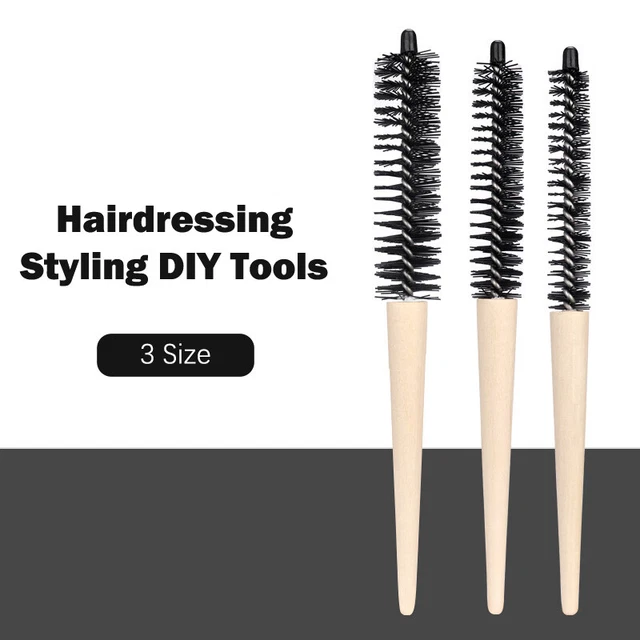 Holz zurückkommt Haarbürste professioneller Friseur Slimline necken Kamm -PH