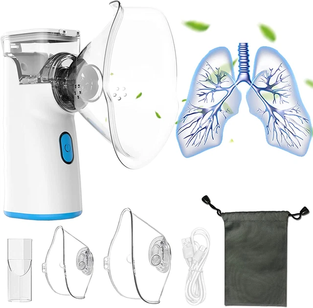 Aerosol Ultrasuoni Silenzioso Bambini E Adulti,Mrooyi Nebulizzatore Aerosol Port