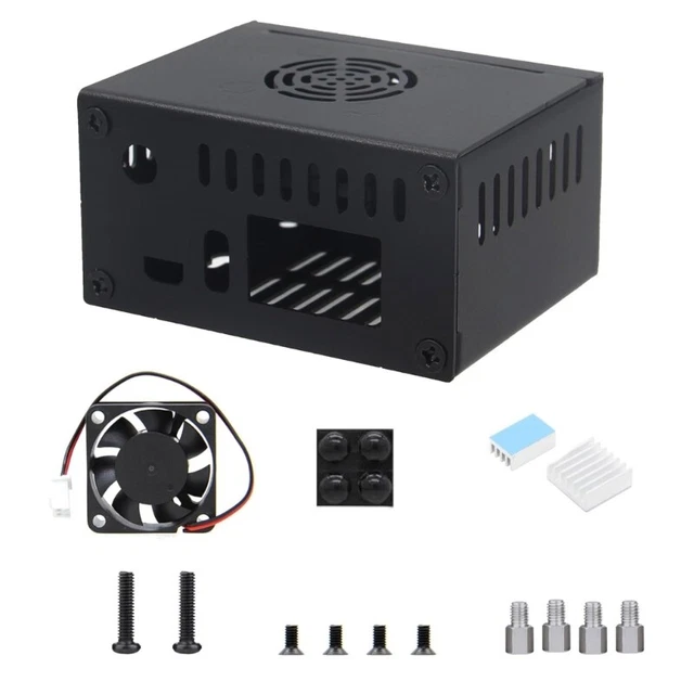 Metal Case Cooling Fan Aluminum Heatsinks for Orange Pi Zero3 Single Board PC