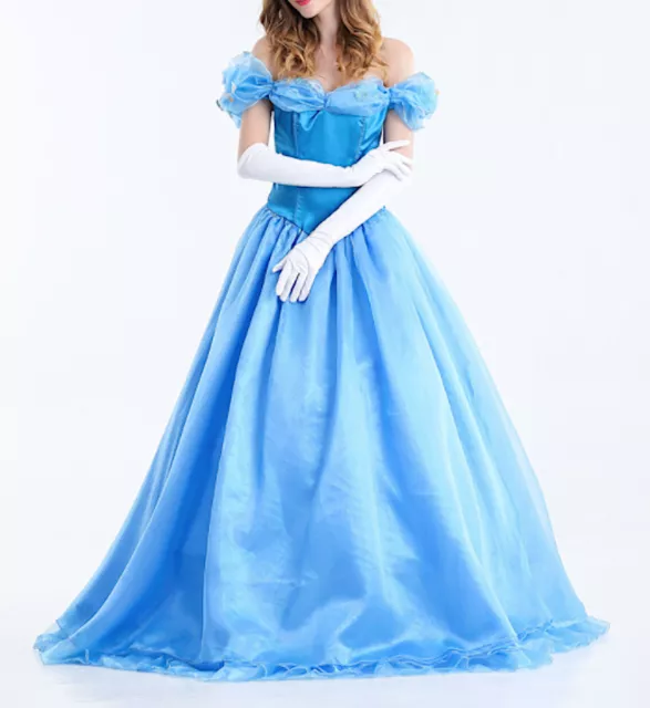 Cenerentola Vestito Carnevale Donna Dress up Woman Cinderella Costume CINDW02 SD 3