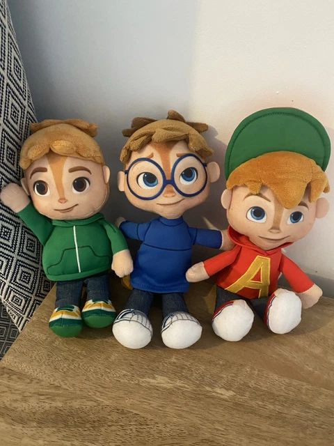 FISHER PRICE ALVIN & The Chipmunks 9” Plush Bundle Alvin Simon