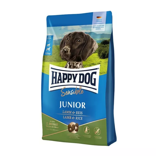 Happy Dog Sensible Junior Cordero y Arroz 2 x 10 kg (7,00 €/kg)
