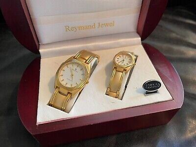 Vintage Reymand Jewel Quartz His and Her Wrist Watches - Japan MOVT - Water Res.