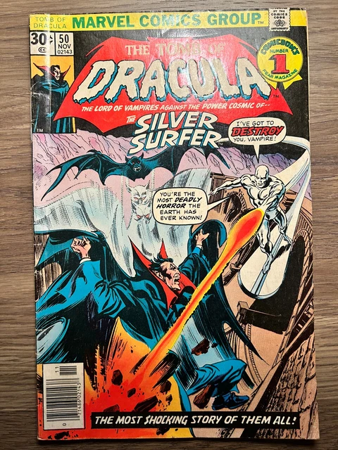 The Tomb of Dracula #50 The Silver Surfer 1976 Bronze Age Marvel Comics