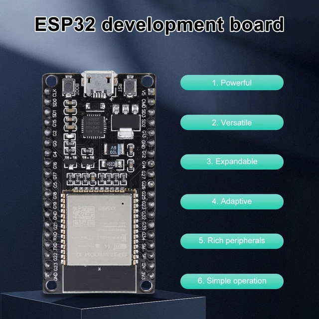 Diymore Scheda Di Sviluppo ESP32 38 Pin – Dual Core WiFi Bluetooth 2.4GHz, Chip CP2102, 4MB Flash