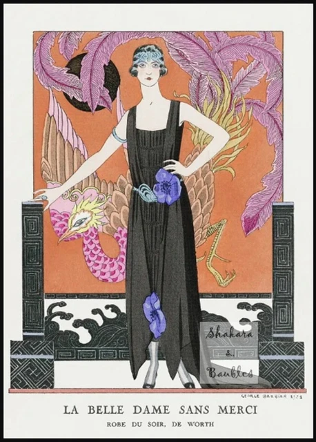 Fine Art "La belle dame" by George Barbier  1921 8" x 10" matte print