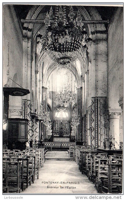 95 FONTENAY EN PARISIS - interieur de l'eglise