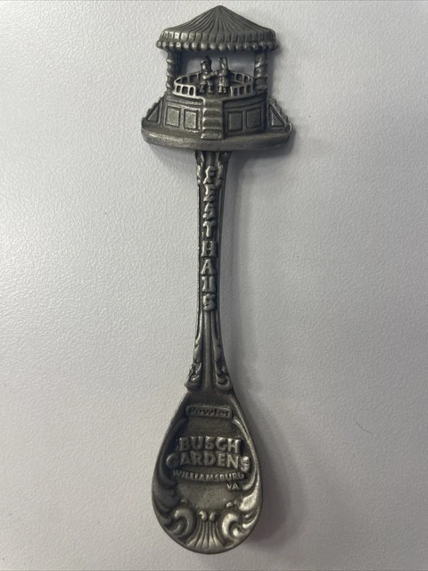 Busch Gardens, Festhaus 3 1/2" Silverplate Souvenir Spoon by Gish