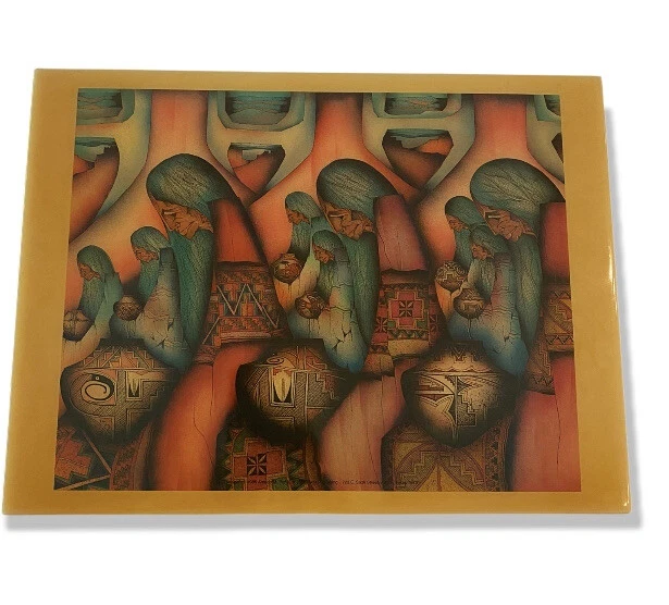 Amado Maurilio Pena Jr. Laminated Print on a Ceramic Tile Native Americans