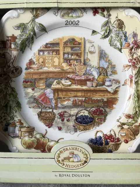 Royal Doulton Brambly Hedge Jill Barklem 2002 Year Bone China Plate 20cm Boxed 2