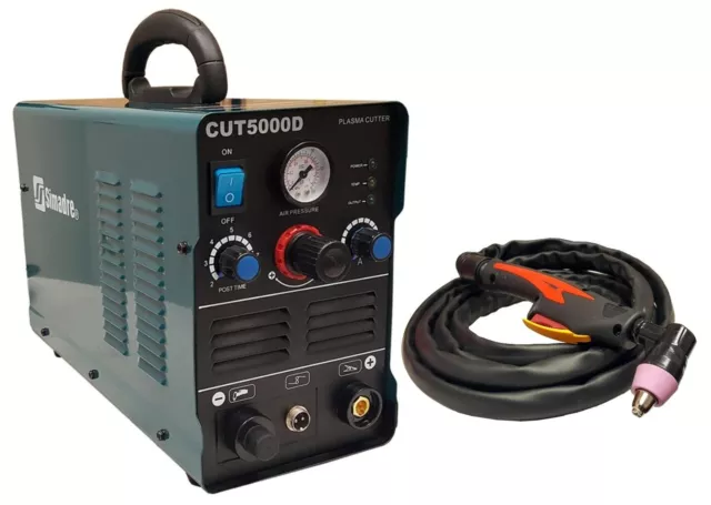 Plasma Cutter Simadre 5000D 50 Amp 110/220V 1/2" Clean Cut Easy Power 60A Torch