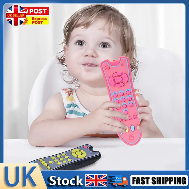 Simulation TV Remote Control Toy 3 Language Modes Interactive Preschool Learning