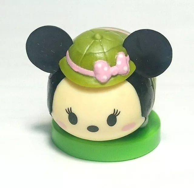 Japan Disney Tsum Tsum Furuta Choco Egg Green Minnie Mouse Mini Figure Toy Kids