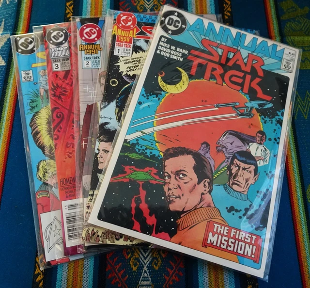 STAR TREK DC Comics - Annual Issues 1985, 1988, 1990-1992 NM/VF+