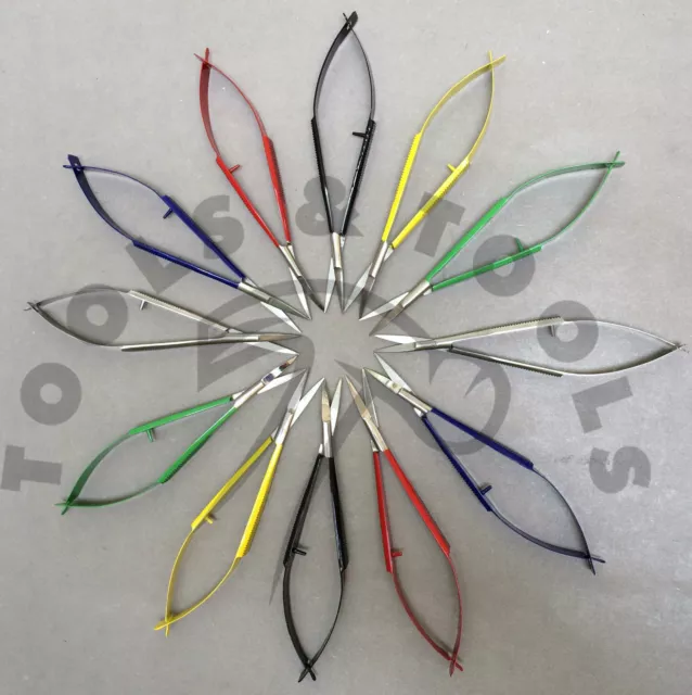 Micro Scissors Mini Hobby Craft Beading Squizzers Surgical Cutting 6 Colours CE 2