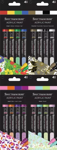 *NEW 2021* Spectrum Noir - Acrylic Paint Markers (4pc) by Crafters Companion